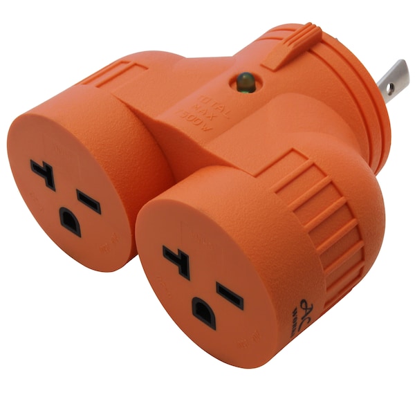 Ac Works Plug Adapter, 6-20R, L6-30P, Orange ADVL630620 - main